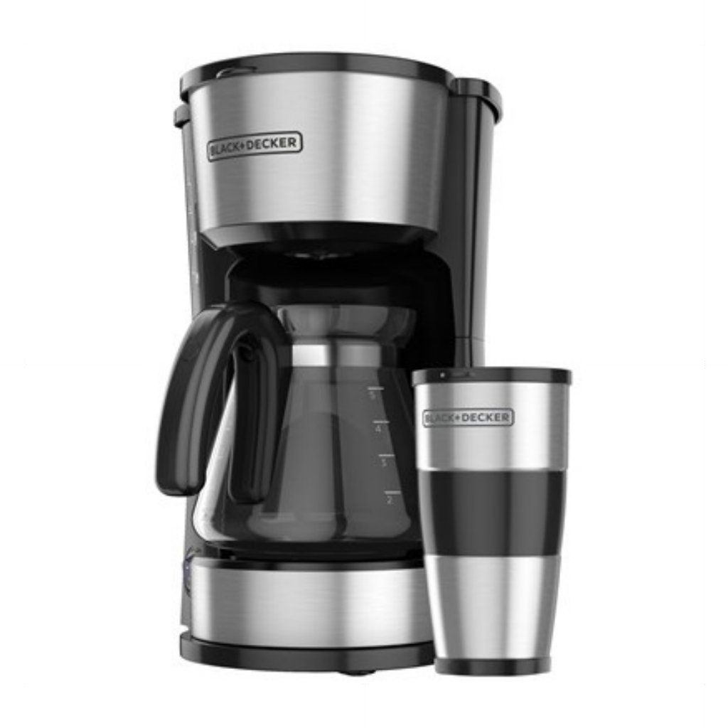 Coffee Maker Black & Decker 5 Tazas 4 en 1 Negro/Plata CM0755S-MX