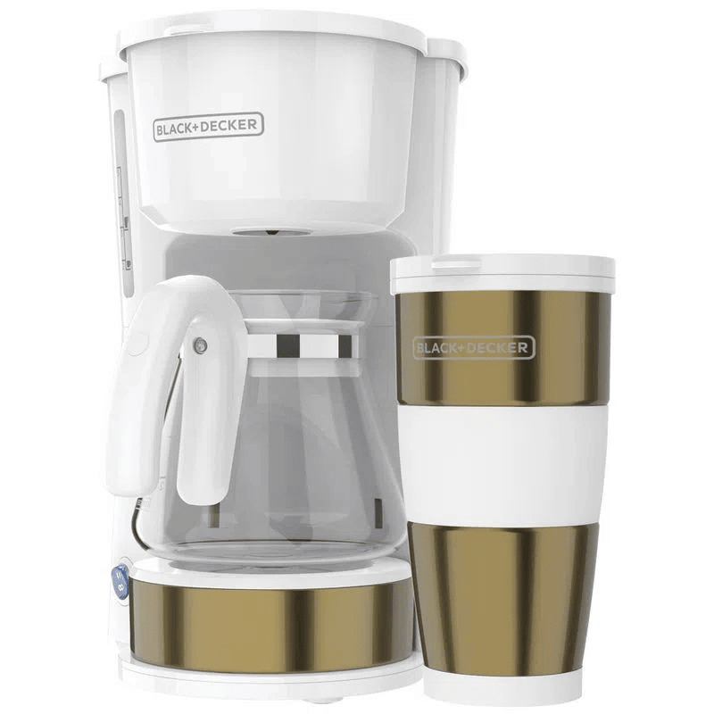 Coffe Maker Black + Decker blanco con dorado F-CM0755G